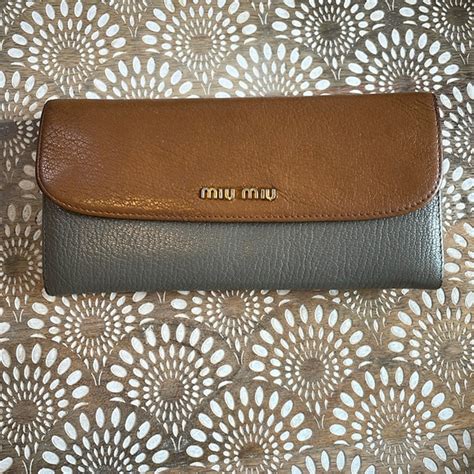miu miu madras bicolor wallet